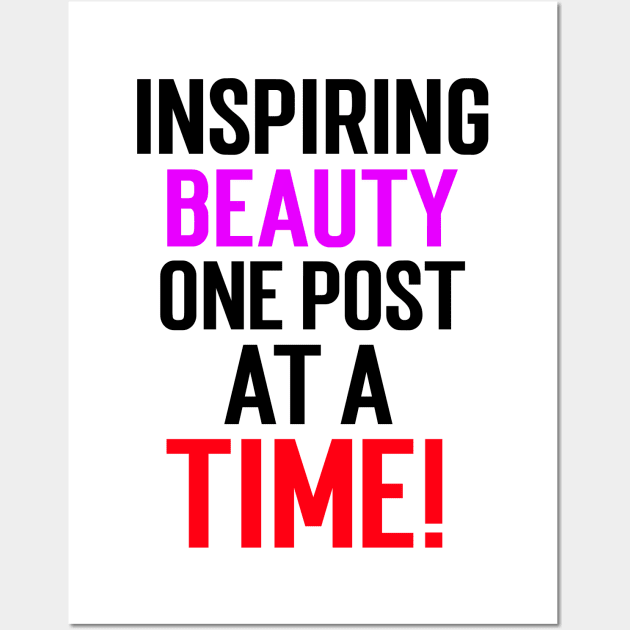 Beauty bloggers inspire with posts Wall Art by Hermit-Appeal